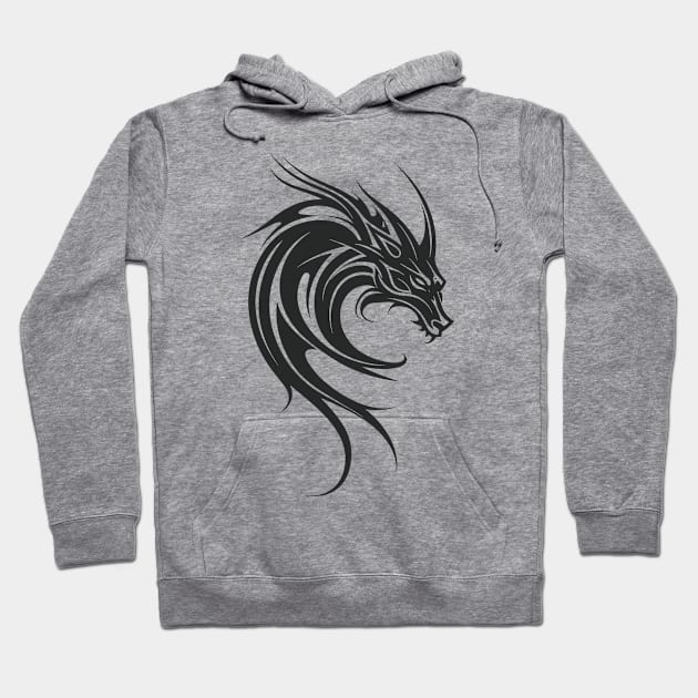 Dragon Beast Creature Fantasy Legend Vector Graphic Hoodie by Cubebox